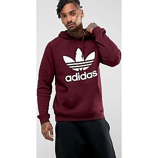 adidas originals bs4623 roter kapuzenpullover mit trefoil-logo|adidas Originals Men's Trefoil Hoodie .